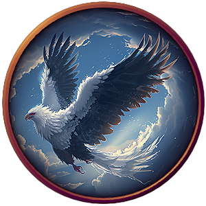 Créature Fabuleuse Phoenix dans sa forme naturelle, du roman space fantasy